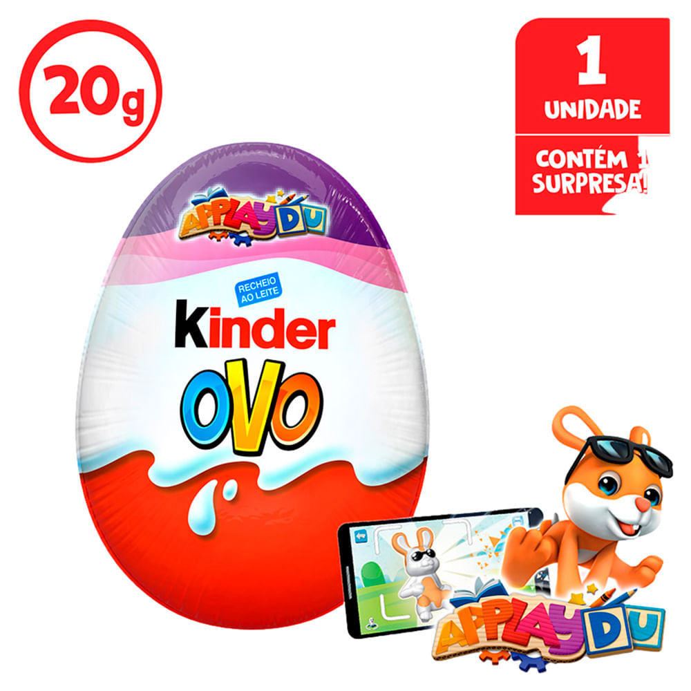Detalhes do Kinder Ovo Roxo 1 Unidade de 20g