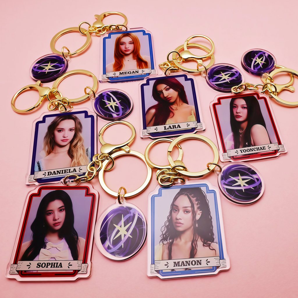 KPOP KATSEYE Chaveiro Acrílico Com Impressão Dupla Face E Decoração De Mochila Para Fãs K-pop em Oferta na Shopee