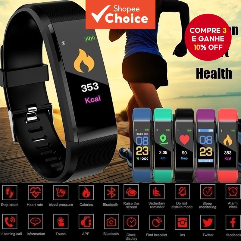 2025 Relógio Inteligente à Prova d'Água com Tela Sensível ao Toque, Lembrete de Informações, Pulseira Bluetooth, em Oferta na Shopee