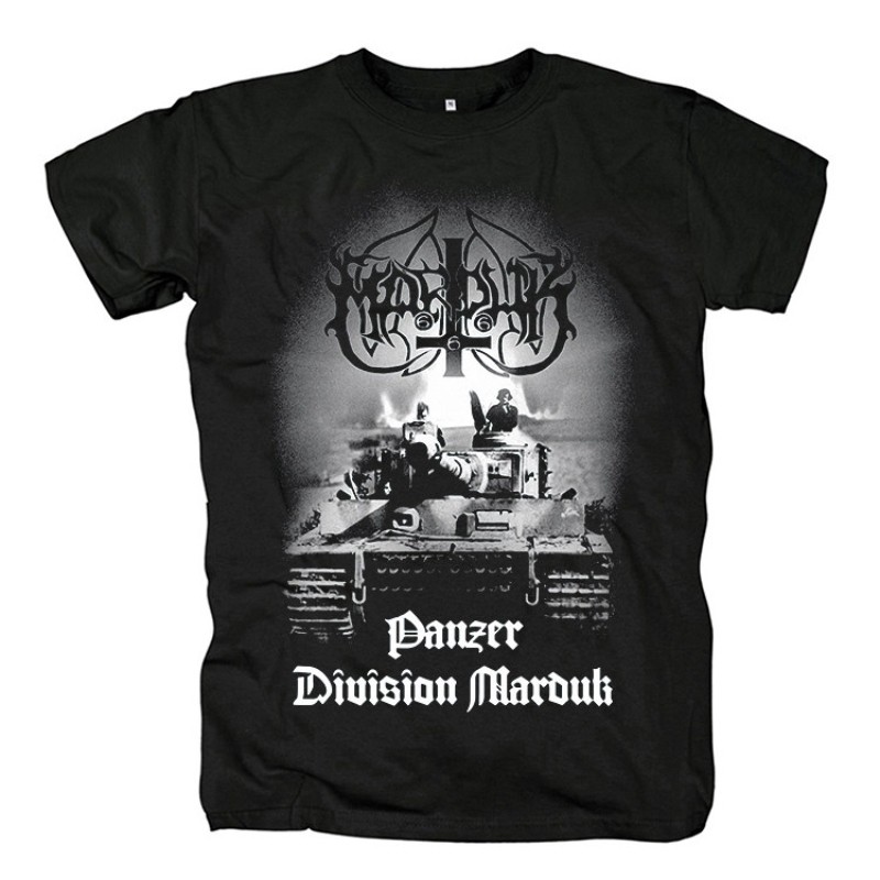 Music.Soul Camiseta Unissex Marduk Black Metal Preta Estampada Relaxed Algodão Redonda Poderosa Estilosa Confortável