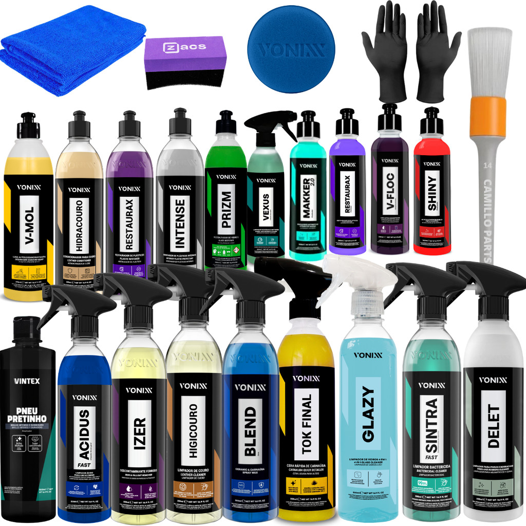 Monte Seu Kit Da Vonixx Restaurax Intense Prizm Lava Auto V Floc V Mol Blend 500ml em Oferta na Shopee