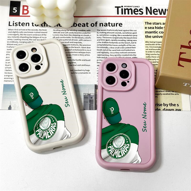 Capinha celular personalizada torcedores do Palmeiras para Samsung Galaxy A05 A05S A04 A15 A14 A23 A32 A35 S23 S24 Capa