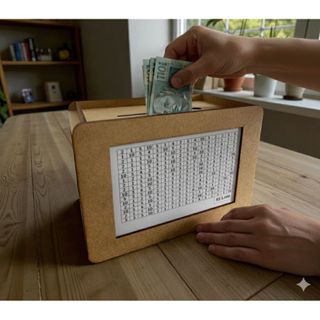 Cofre 365 Dias MDF Meta 1000 5000 10000 Economize para Viagem e Emergência em Oferta na Shopee