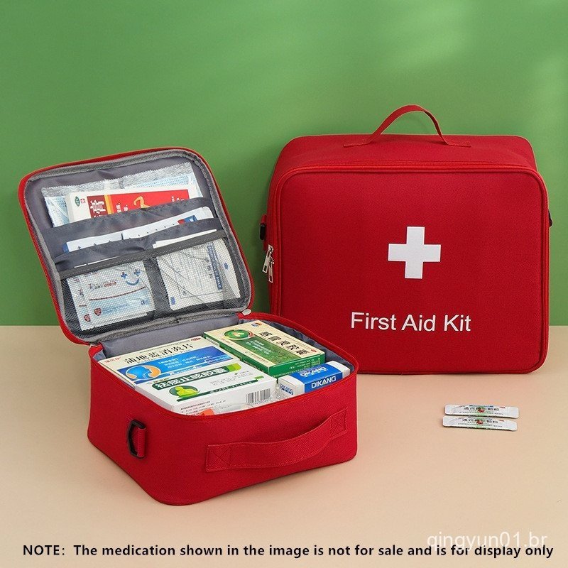 Kit de Primeiros Socorros Portátil Organizador de Pílulas para Viagens ao Ar Livre Camping Família Bolsa Médica de Emerg