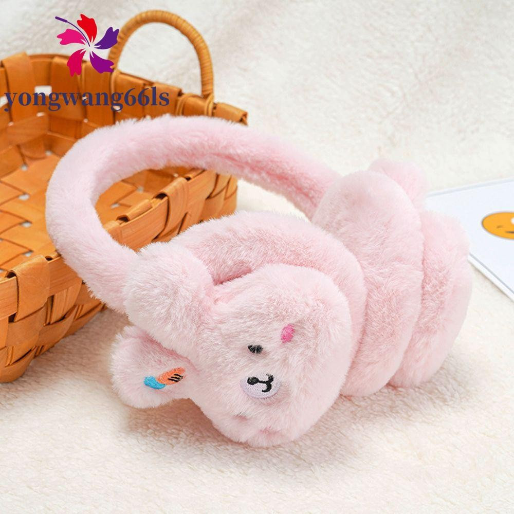 YONGWANG Protetor De Orelha Feminino Para Crianças , Coelho Confortável , Adorável , Grosso , À Prova De Vento , Fofo