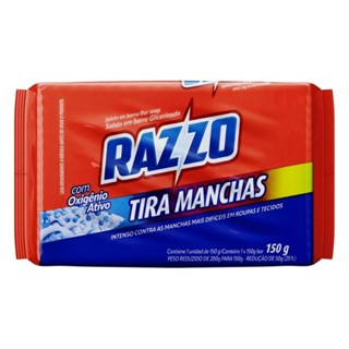 SABÃO EM BARRA TIRA MANCHAS RAZZO 150g em Oferta na Shopee