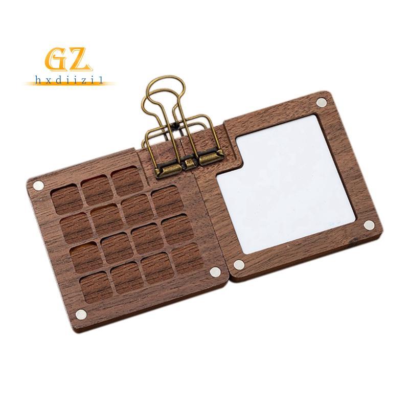 [gzhxdiizi1] Paleta Portátil , De Pintura De Viagem , Mini Caderno De Aquarela , Com Clipe De Metal , Presente Para Pint