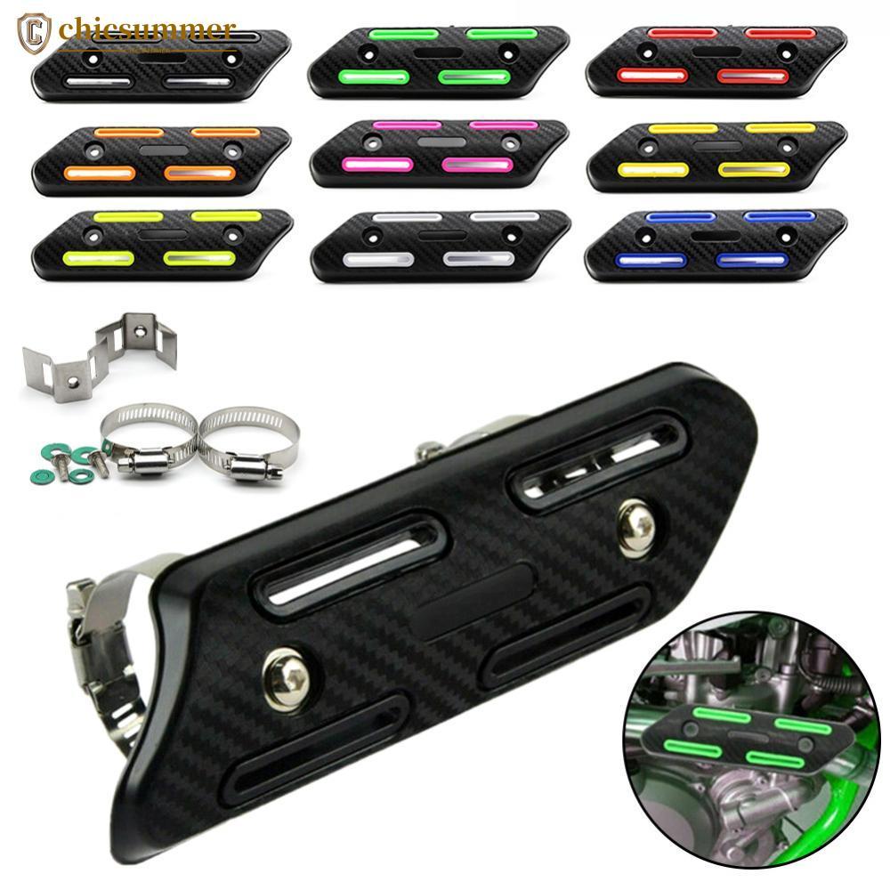 CHICSUMMER Universal Off-road Motocicleta Tubo Silenciador De Escape Escudo Térmico Protetor Proteção Pit Capa Bicicleta