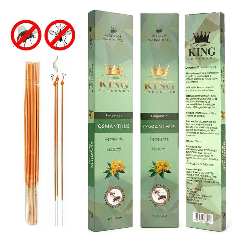 Incenso Repelente Contra Mosquitos Insetos Fragrância Flor De Osmanthus Kits 60/150/300