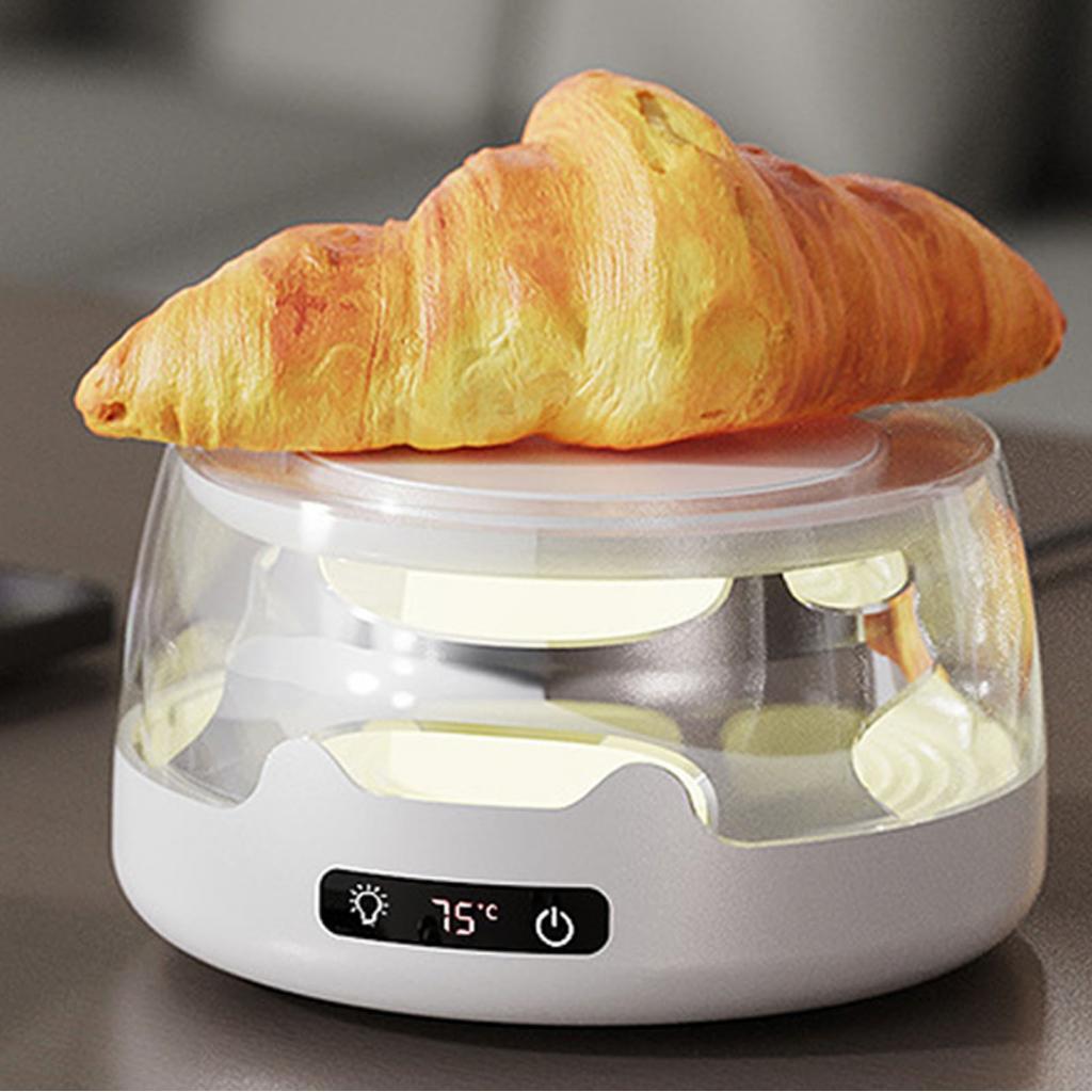 homelife-BR Aquecedor de canecas 4 configurações de calor Placa de aquecimento de bebidas elétrica com luz noturna para