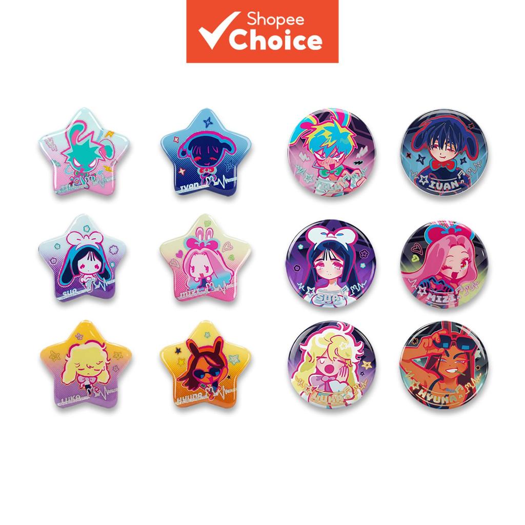 Caixa Cega Oficial da Série Alien Stage Rabbit – Botões de Alfinetes Colecionáveis em Formas Especiais – Merch para Ita