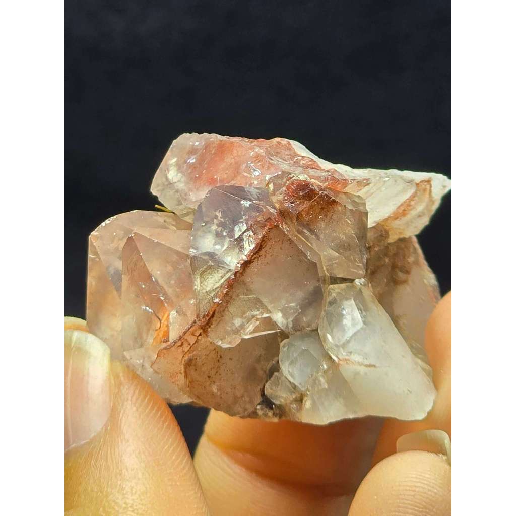 Aglomerado de Quartzo com lítio Xamânico com Hematita - Cod. PCO 157