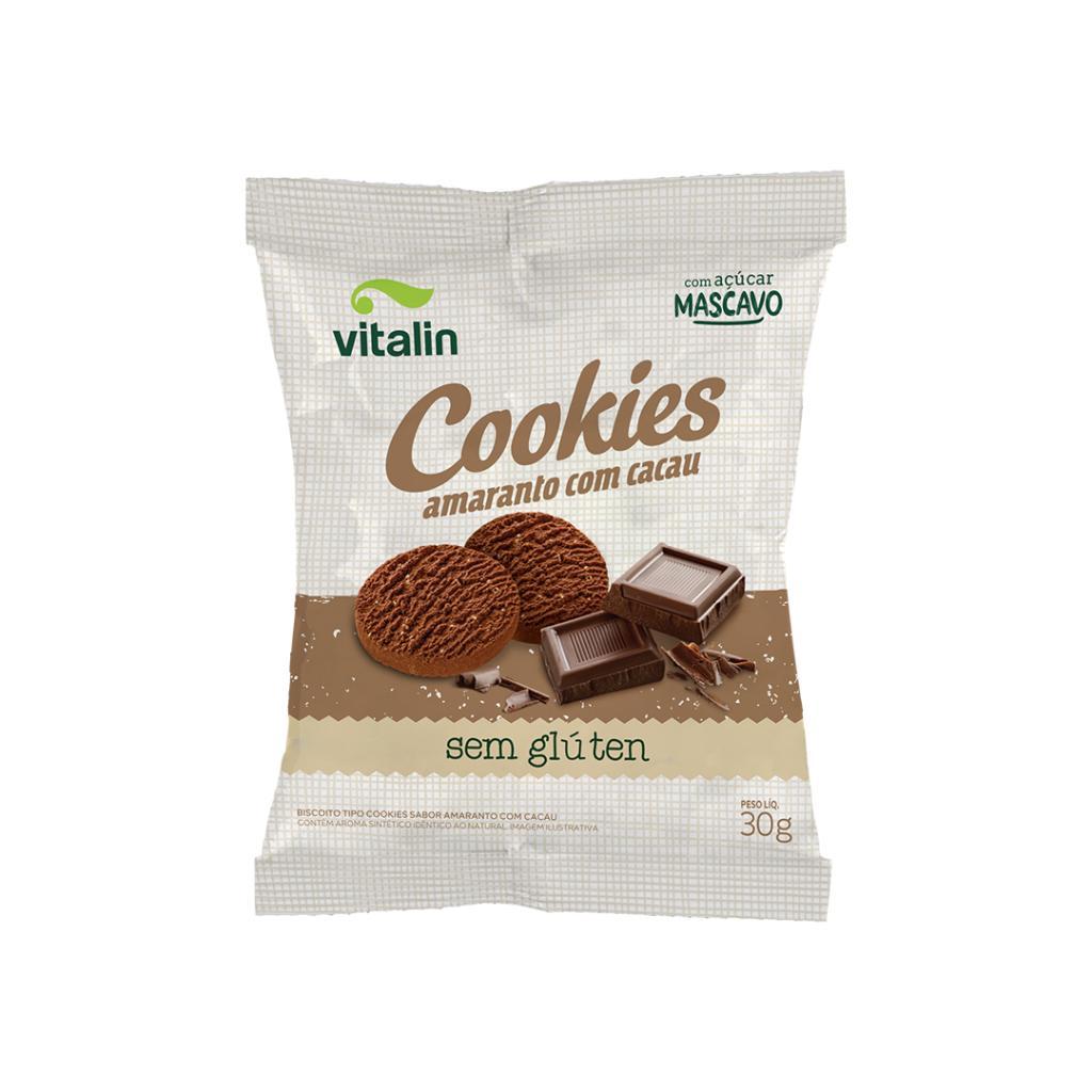 Cookie Sabor Amaranto com Cacau 30g - Vitalin