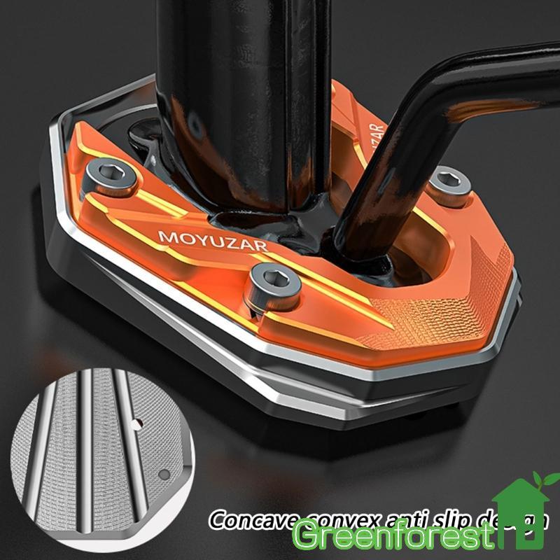 greenfor Ligas Alumínio Bicicletas Kickstand Lado Kick Estabilizadores Auxiliares Extensão Ampliador Placa Almofada P
