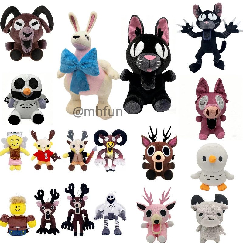 99 Nights in the Forest roblox Coelho Gato Coruja Veado Pelúcia 99 noites na floresta roblox