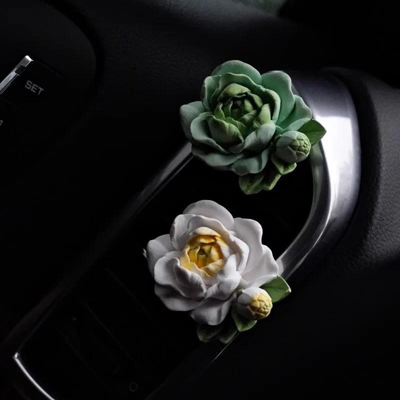 Requintado Jasmim Saída De Ar Do Carro Condicionado Difusor De Aroma Simples Temperamento Estilo Deusa Decoração De Perf