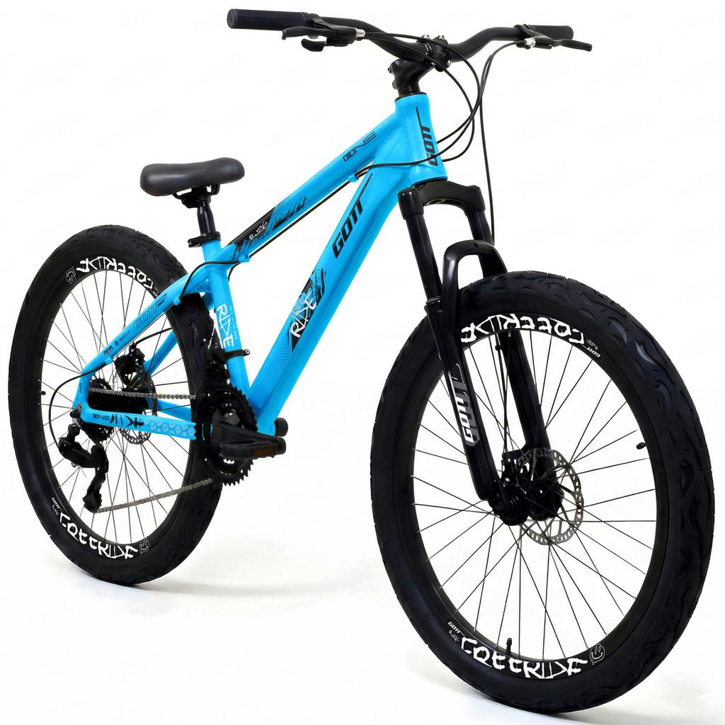 Bicicleta Aro 26 FreeRide Alumínio Gott One 21 Velocidades Suspensão