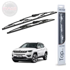 Par Palhetas Dianteiras Premium Jeep Compass (2017 a 2026) ORIGINAL Vetor