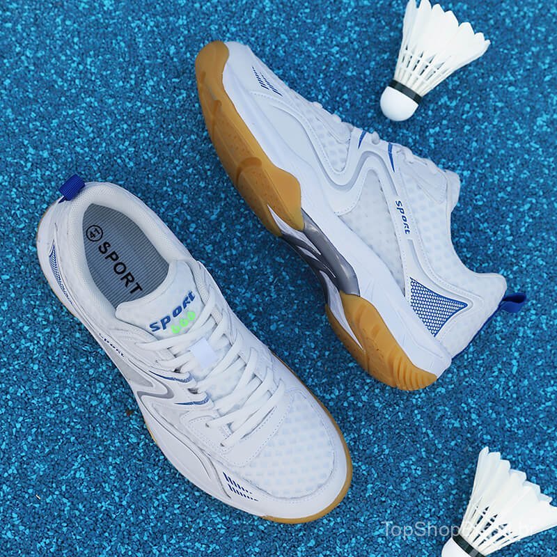 Novos tênis de badminton masculinos, tênis de tênis de mesa leves em malha, tênis femininos respiráveis e antiderrapante