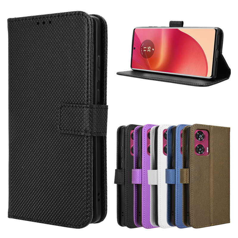 Adequado para Motorola Motorola Edge 50 Fusion Phone Case Flip Card Capa de cour