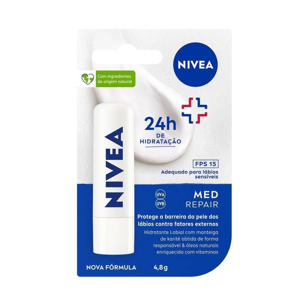 Protetor Labial NIVEA Med Repair FPS15 4,8g em Oferta na Shopee