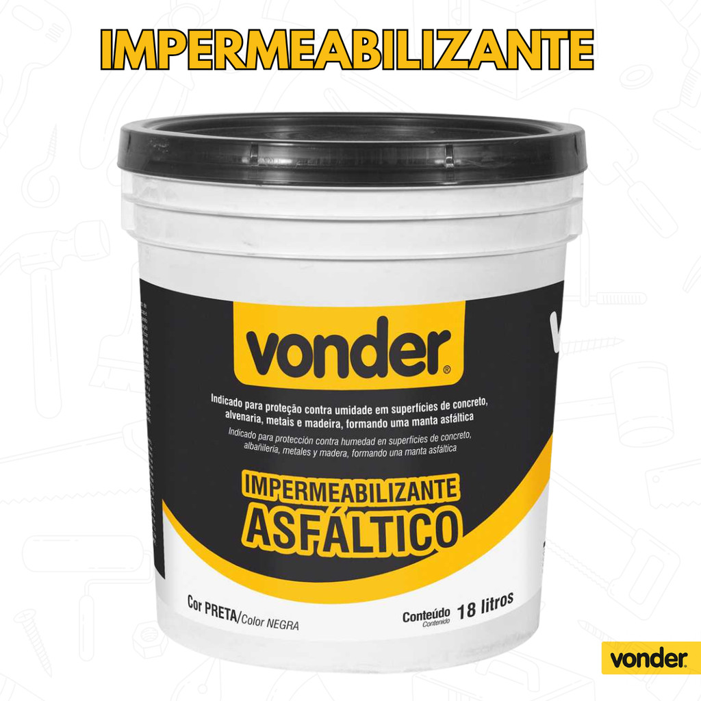 Impermeabilizante Asfáltico 18 Litros – Vonder