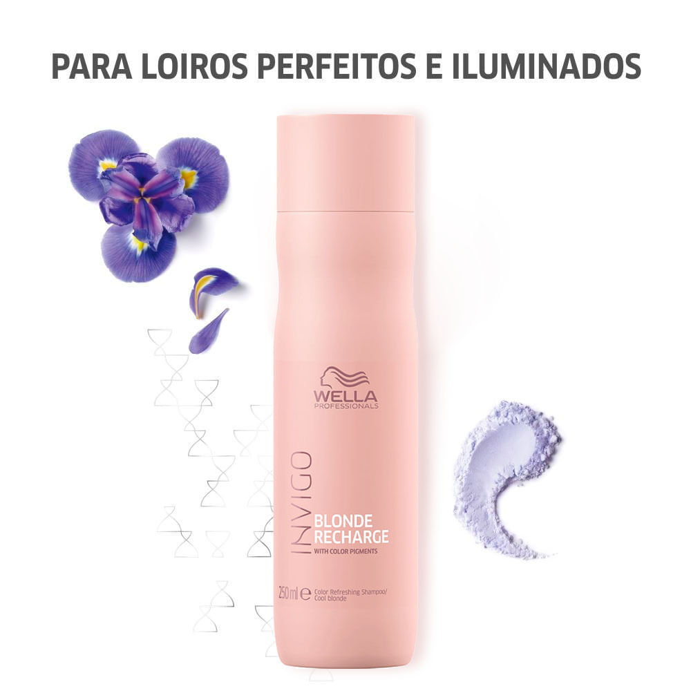 Detalhes do Shampoo Wella Professionals Cool Blond Recharge Invigo 250ml