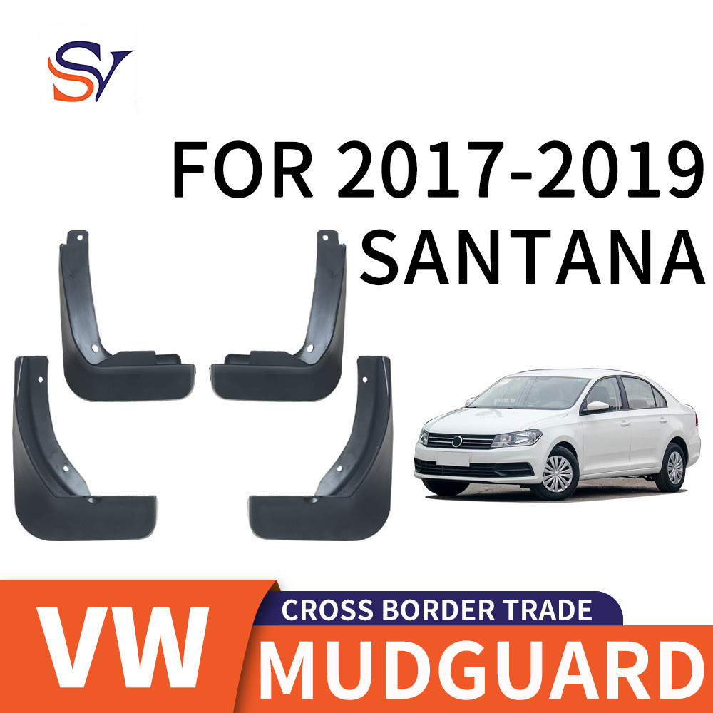 Adequado para 2017-2019 Volkswagen santana santana pneu de carro paralama PP Material de borracha macia paralama couro f