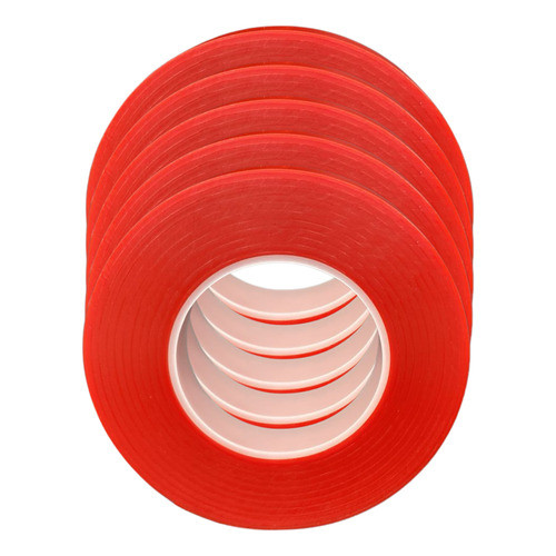 5 Rolo Fita Para Alceador Plástico Virgem 11mmx25mt Vermelha