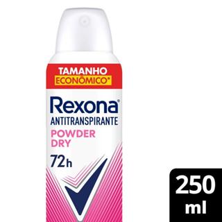 Desodorante Antitranspirante Aerosol Feminino Rexona Powder Dry 72 Horas 250ml em Oferta na Shopee