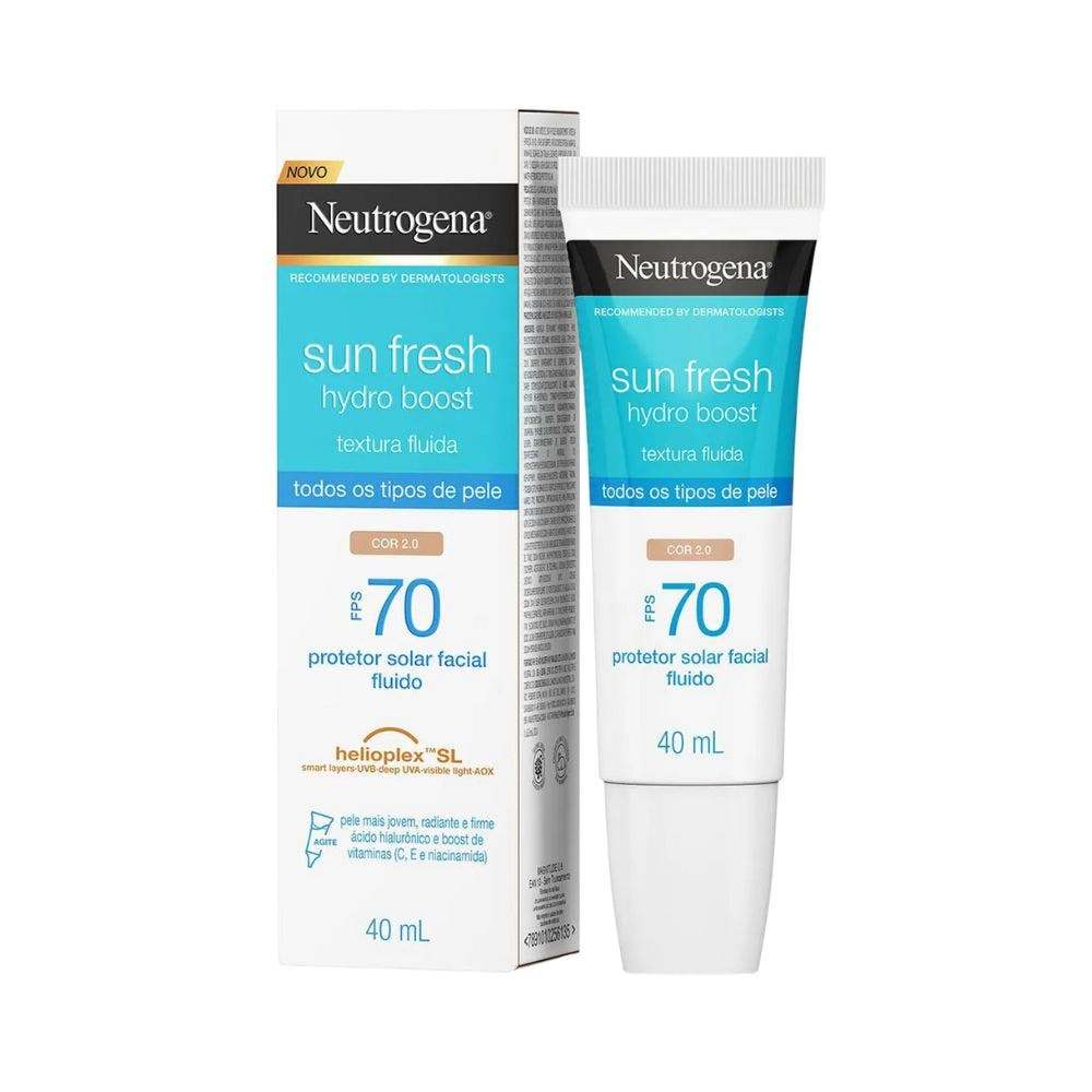 Protetor Solar Facial Neutrogena Sun Fresh Boost FPS 70 Cor 2 40ml