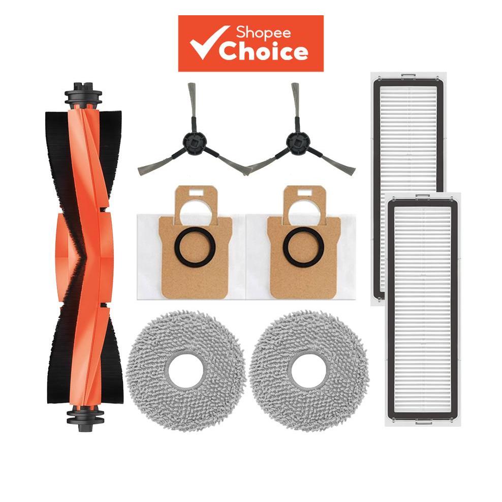 Para acessórios do Xiaomi Robot Vacuum X20+ / X20 PLUS / X10+ de escova principal, escova lateral, filtro, pano de