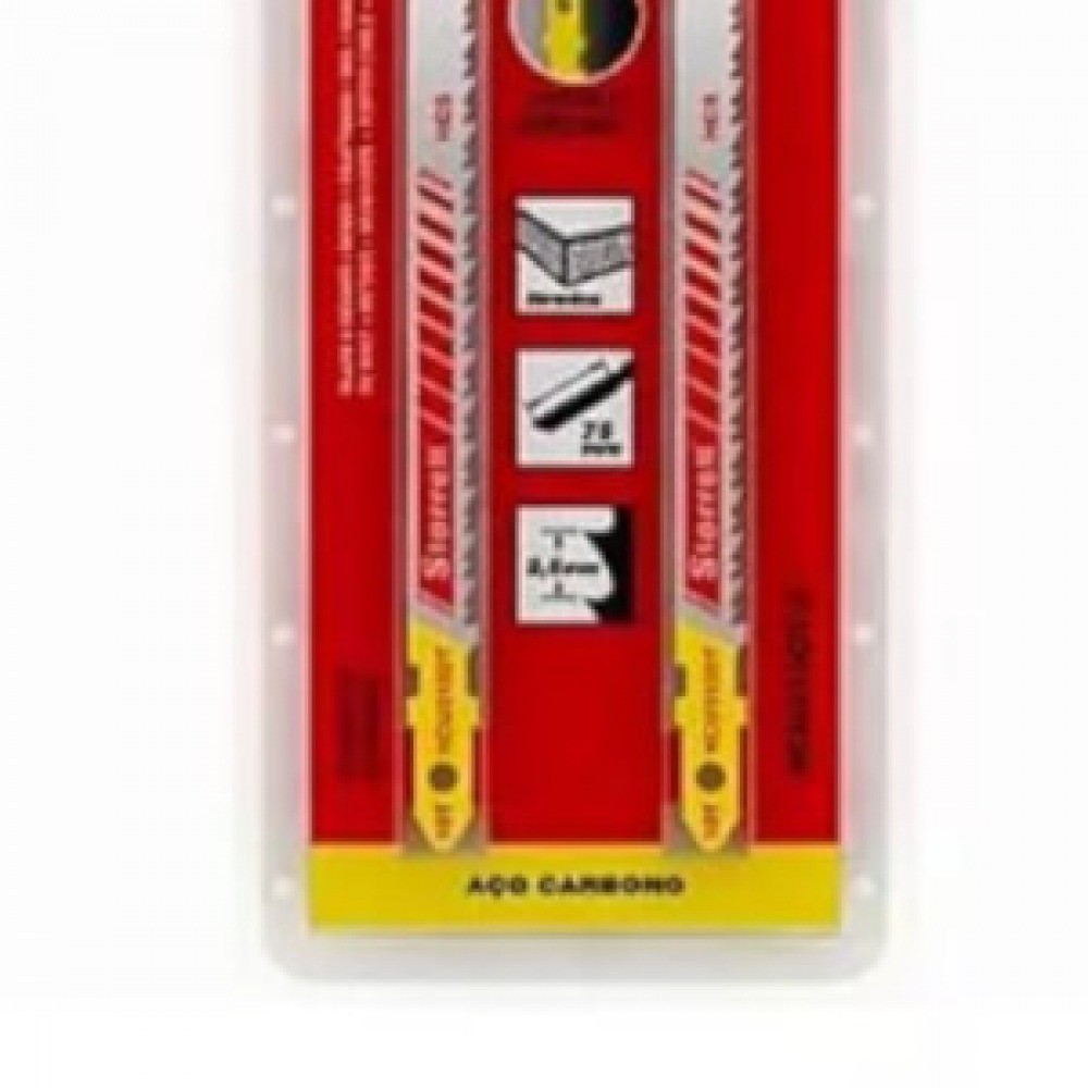 Detalhes do Lâmina serra tico tico 82 mm 14 dentes para madeira 2 peças - HCU214S-2 Starrett