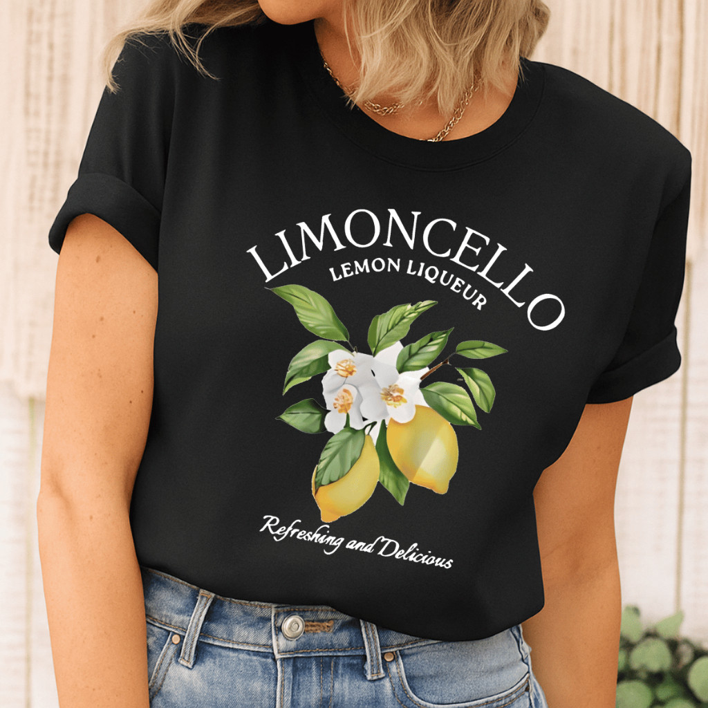 Camiseta Feminina Limoncello Drink Lemon T-Shirt 100% Algodão Tendência Moda Feminina em Oferta na Shopee