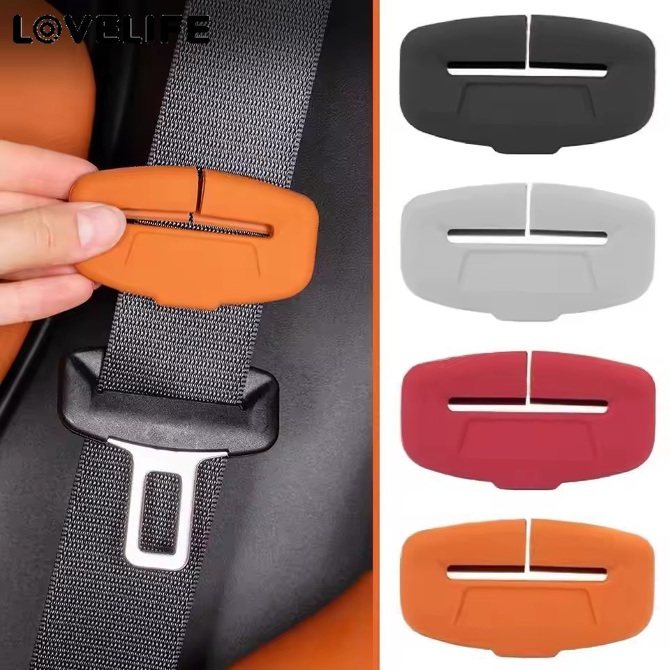 Protetor De Silicone Com Capa De Fivela De Cinto De Segurança | Design Anti-Queda Antiarranhões Para Automóveis , Ajuste