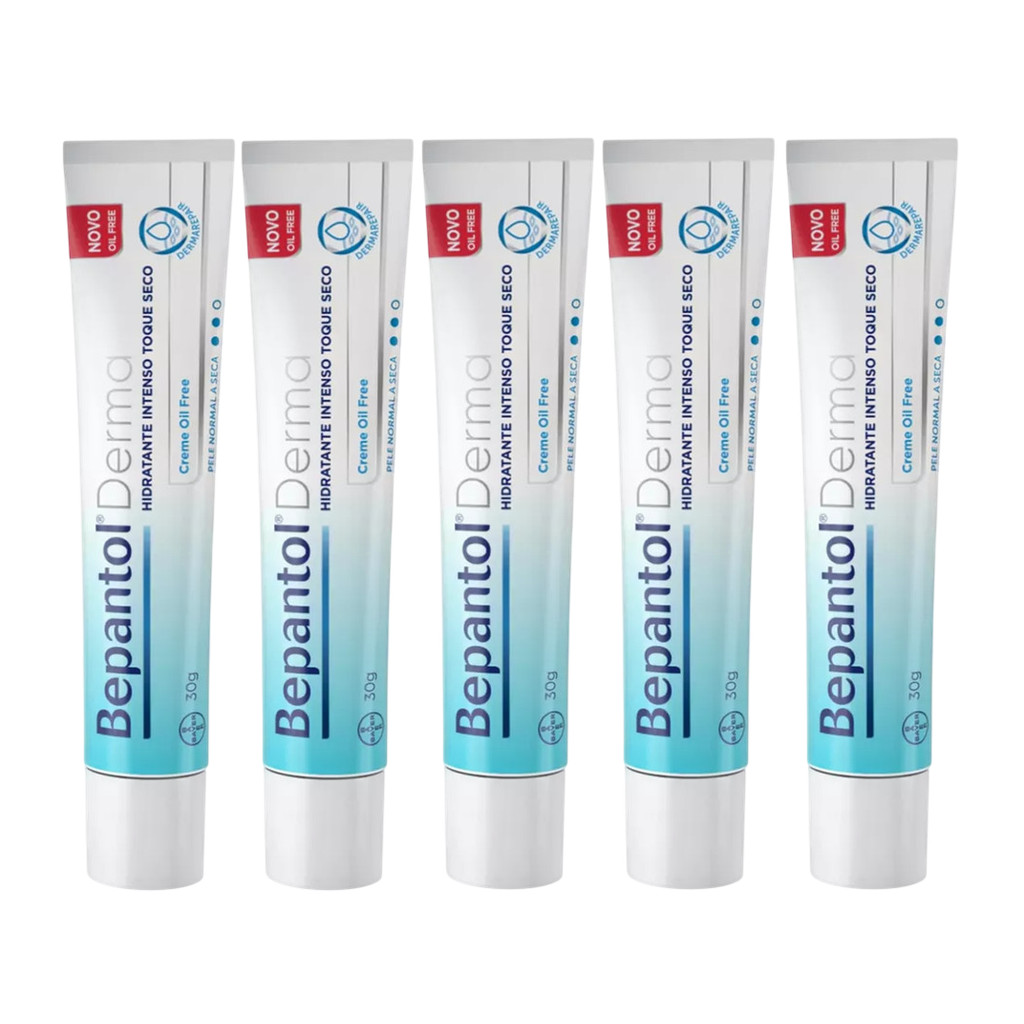 Bepantol Derma Toque Seco Creme Hidratante 30g KIT C/5 UN em Oferta na Shopee