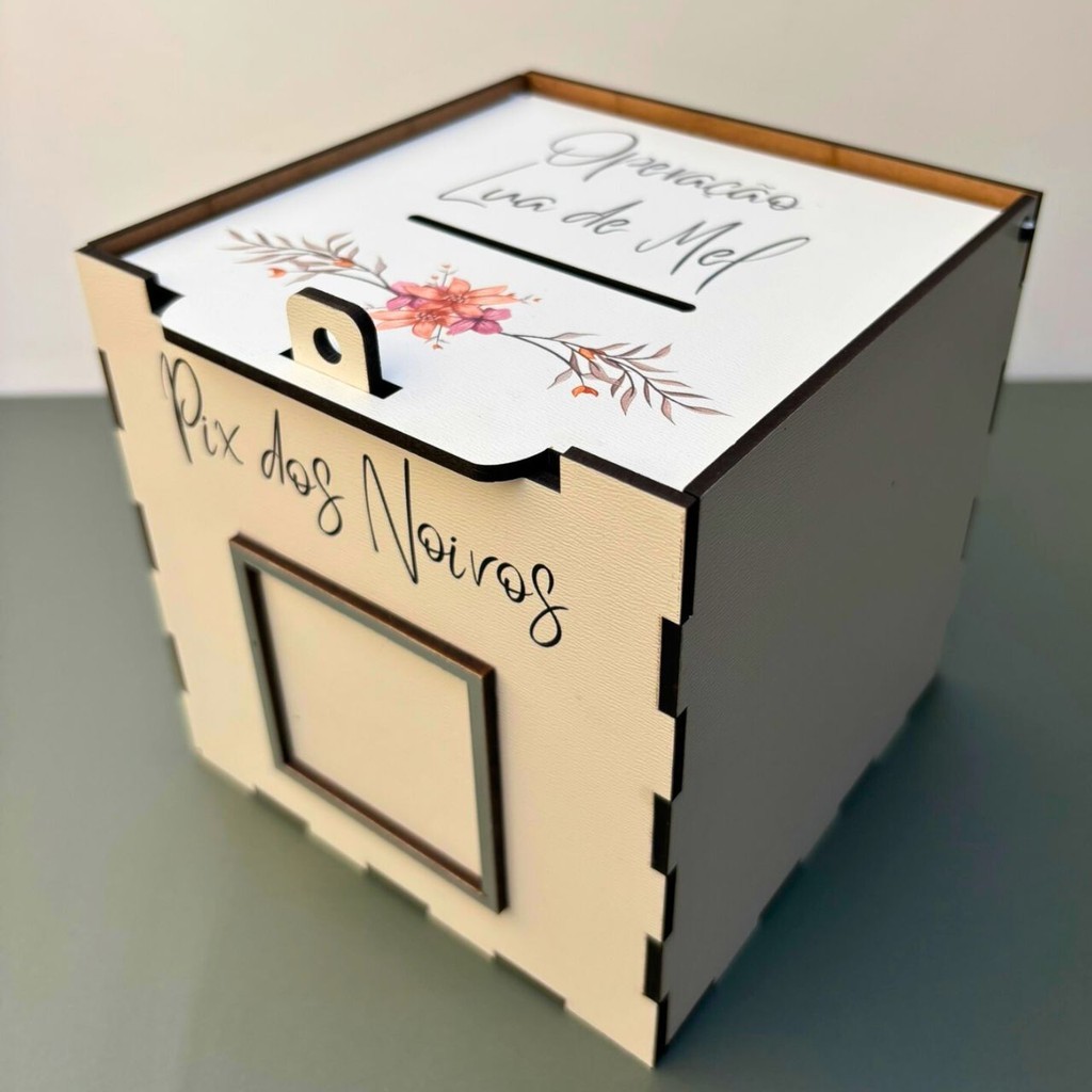 Caixa PIX Corte da Gravata Casamento Cofre