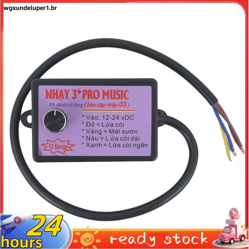 Controlador Musical De 12 Som 12V-24V De Buzina Eletrônico 3 + Pro Horn Speaker Controle De