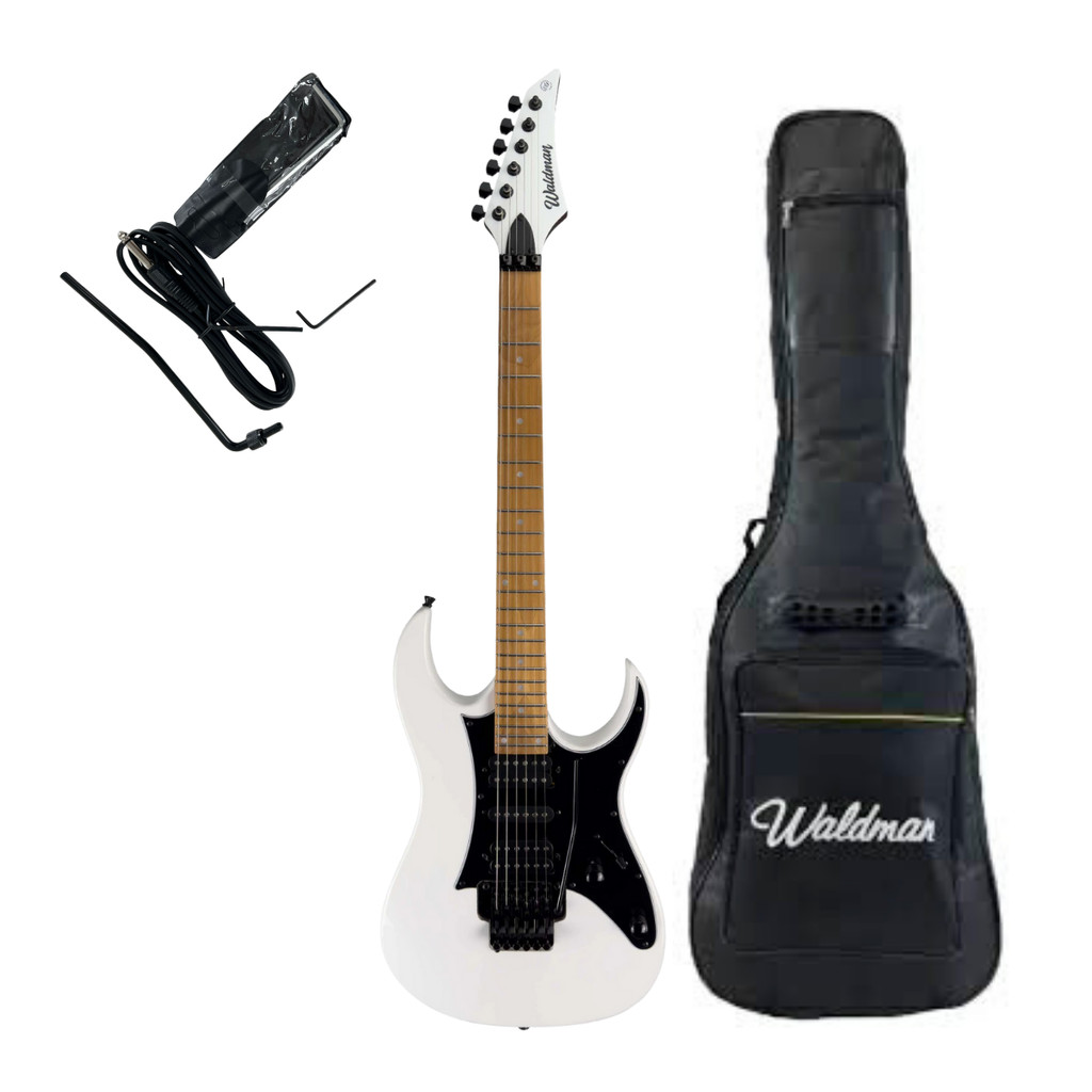 Guitarra Elétrica Waldman Super Strato - WIG-250 WH - Com Capa