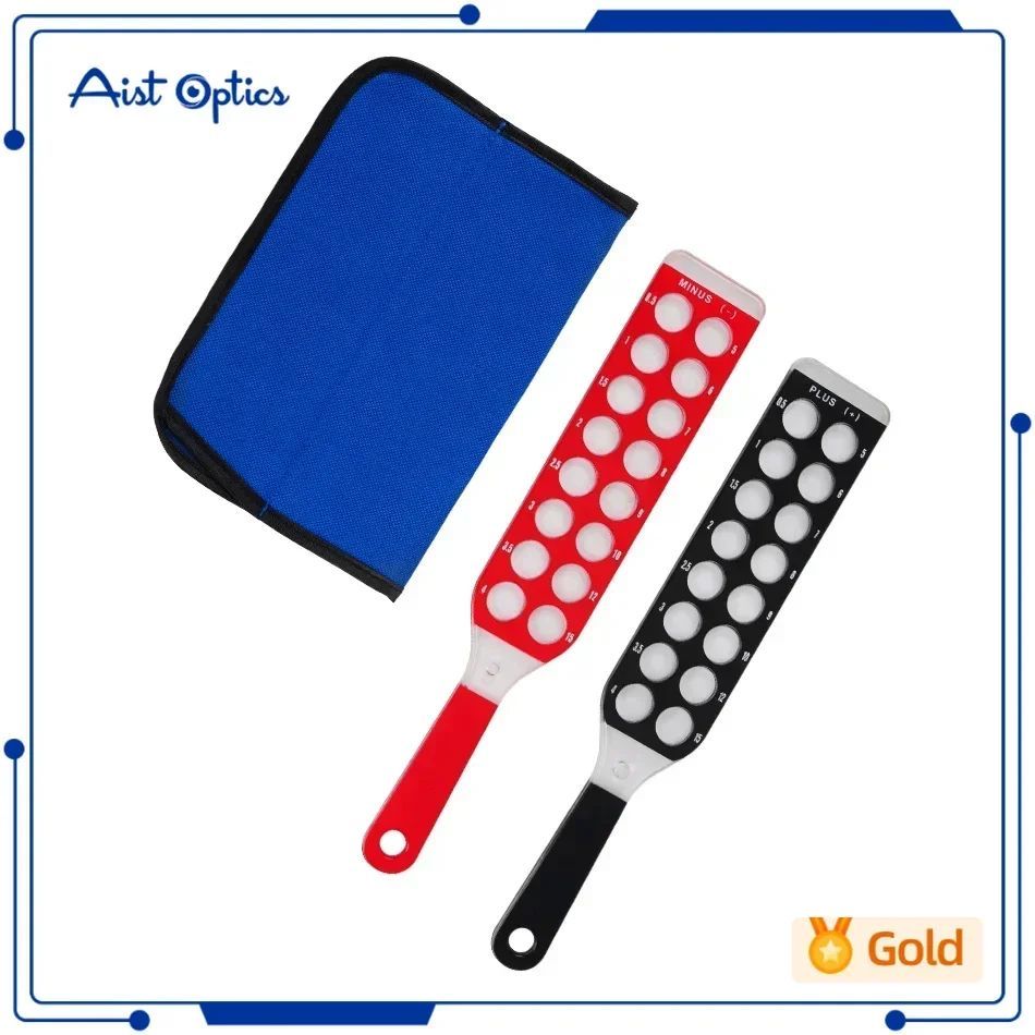 Rack De Retinoscopia Óptica Conjunto De Lentes De Bolso De Nylon Barras De Retinoscópia Optométrica Para Exame Rápido 2