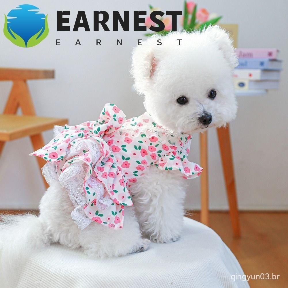 Saia De Princesa Para Cachorro EARNEST , Vestido Colorido Floral Lindos Vestidos Animais De Estimação