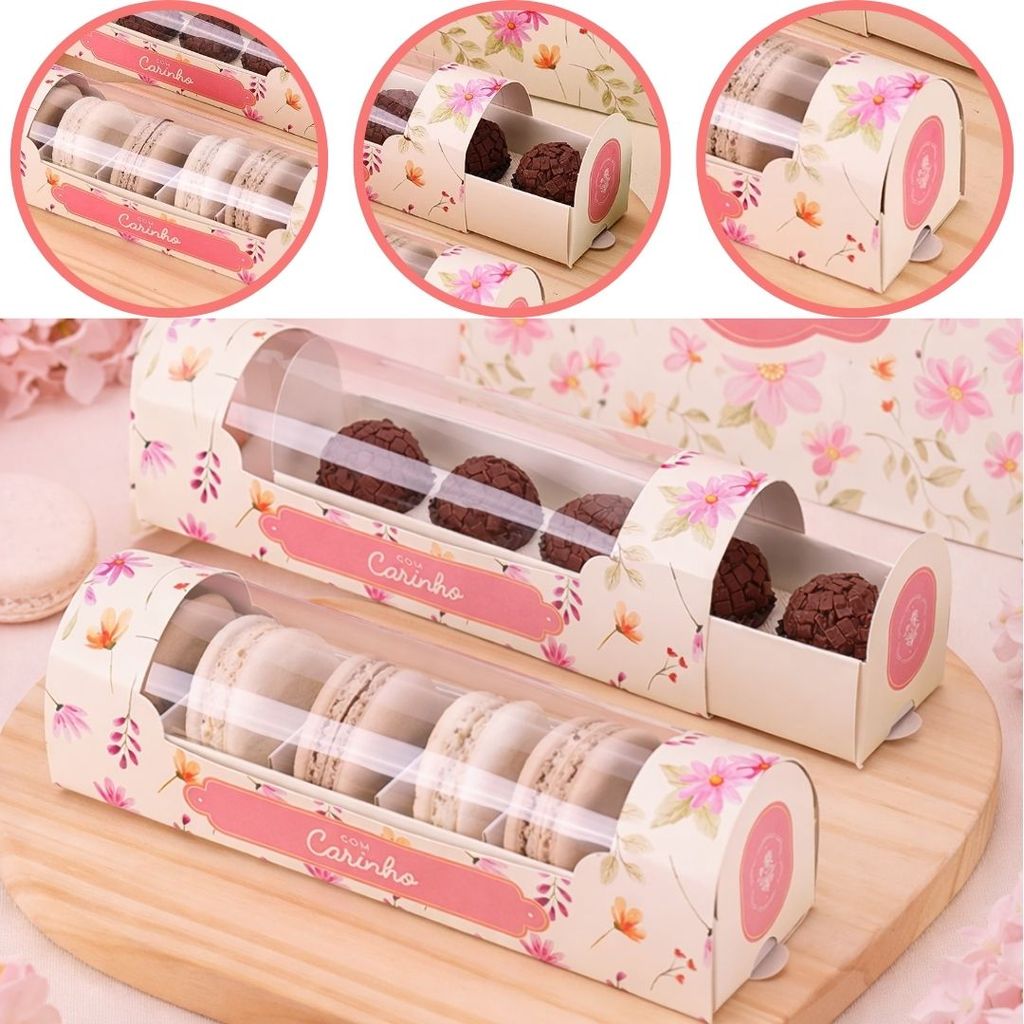 10 CAIXA P/ MACARRONS CHARMOSA 4069 ( MÃES E NAMORADOS OUTLET ) em Oferta na Shopee