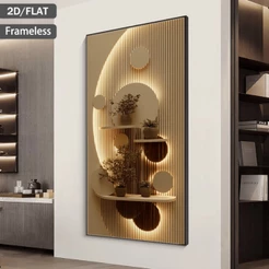 Quadro Decorativo classe elegante suavidade composição Decore Sala,Quarto,Copa,consultório,escritório,hall