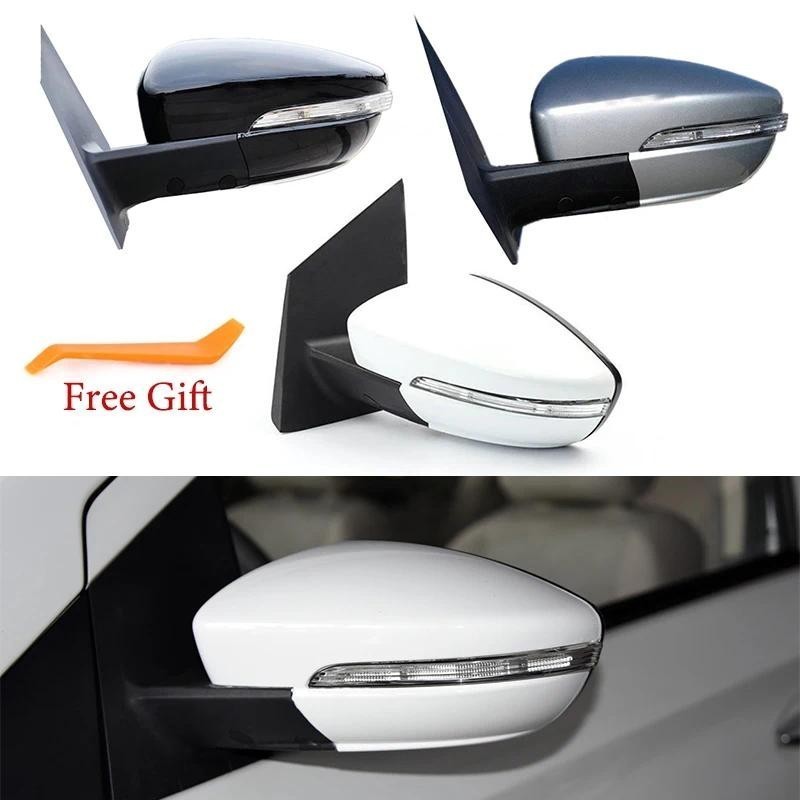 Conjunto De Espelho Lateral Exterior Do Carro Assy Retrovisor Capa Quadro Vidro Turn Signal Light Lâmpada Para Lifan 530