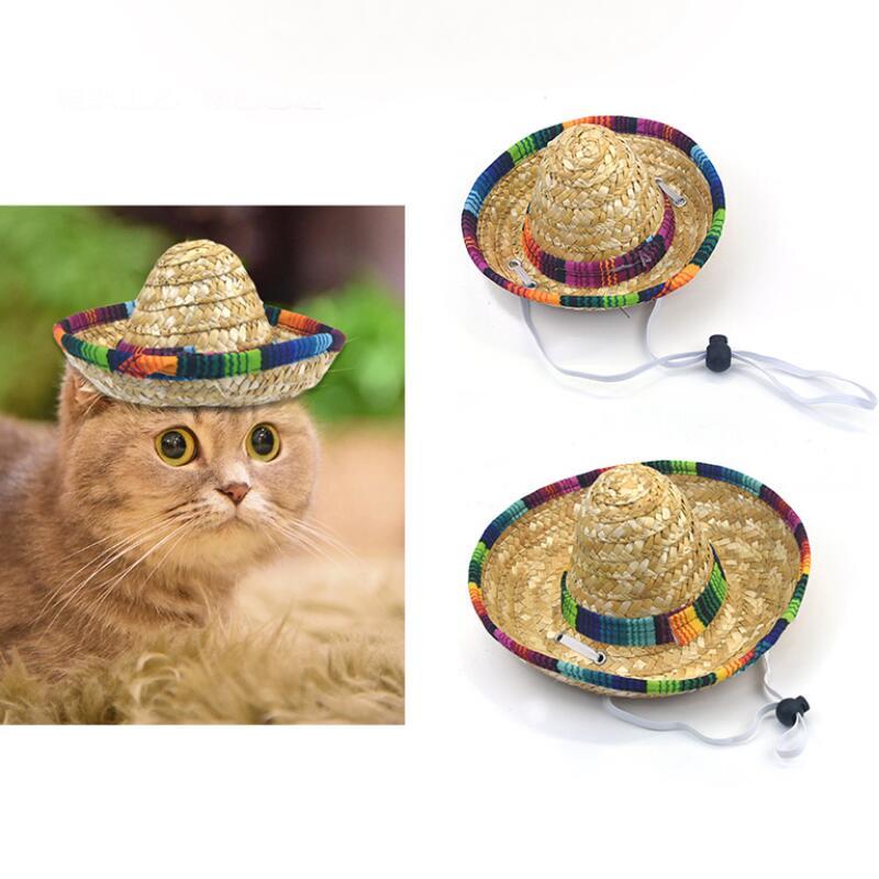 Chapéu De Gato De Estimação De Verão Ajustável E Cachorro Proteção Solar Decoração Design Suprimentos Para Festa