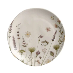 Prato De Sobremesa Orgânico Lavanda 19,5cm Porto Brasil