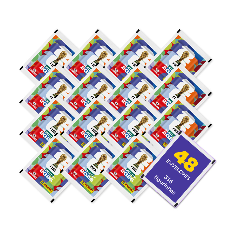 48 Envelopes (336 Figurinhas) Copa do Mundo 2026 - Oficial Panini