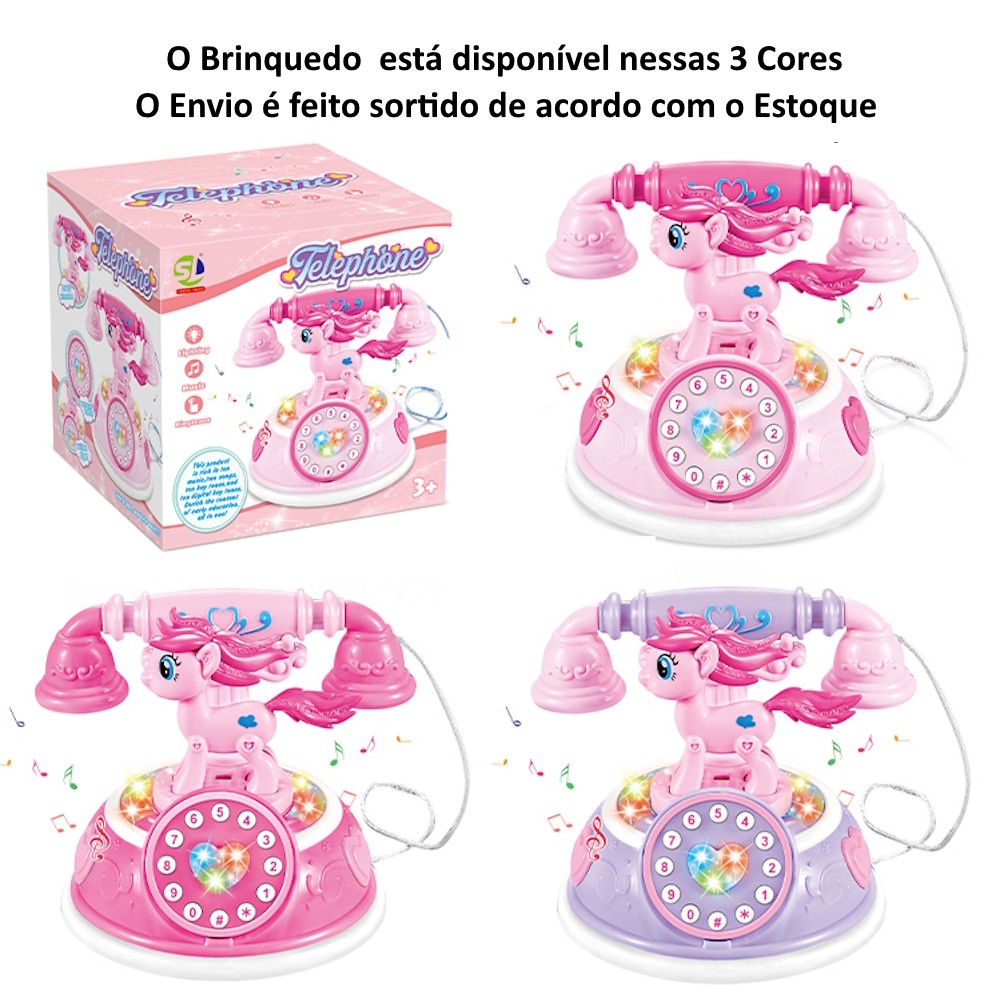 Telefone Infantil Educativo Princesa com Músicas Luzes Coloridas em Oferta na Shopee