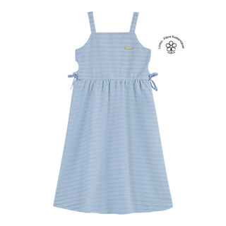 Vestido Infantil Menina Laço Abertura Colorittá Azul em Oferta na Shopee
