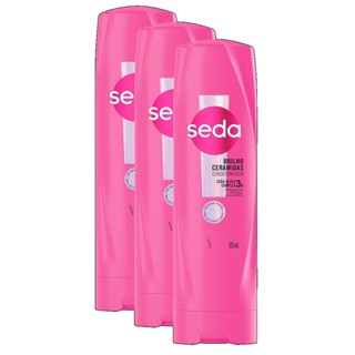 kit 3 CONDICIONADOR SEDA BRILHO CERAMIDAS 325ML em Oferta na Shopee